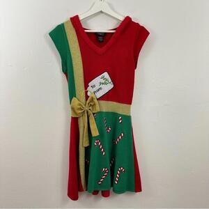 Hooked Up By IOT Women’s Christmas Present Sleeveless Dress Size S